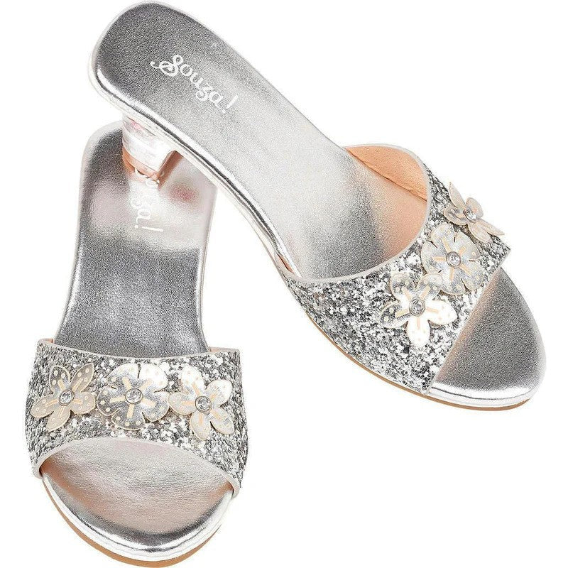 Souza - High-Heel Mariona Slipper (Silver) - Size 10-11 - Dress up