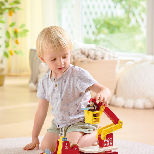 Hape - Siren & Lights Fire Truck - Preschool