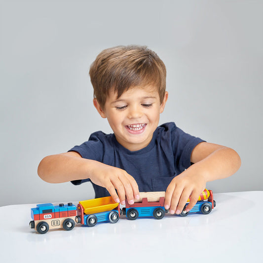 Mentari - Wood Trains Bundle - Preschool