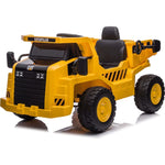 Freddo - 12V CAT Dump Truck 1-Seater Ride On - Yellow - Outdoor