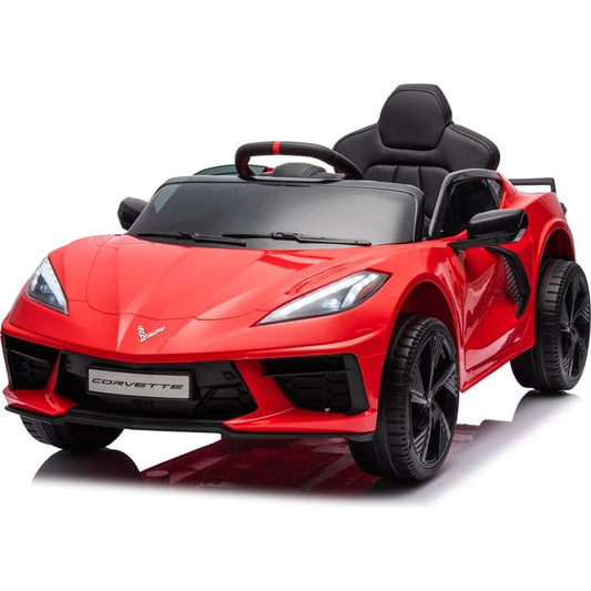 Freddo - 12V Corvette C8 1-Seater Ride On Car - Red - Outdoor