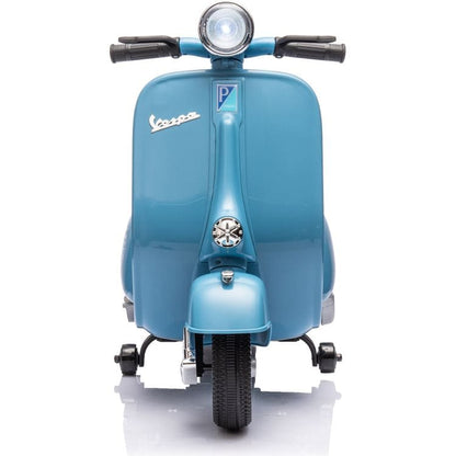 Freddo - 12V Vespa Electric Ride-On Scooter - Blue - Outdoor