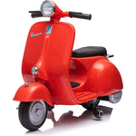Freddo - 12V Vespa Electric Ride-On Scooter - Red - Outdoor