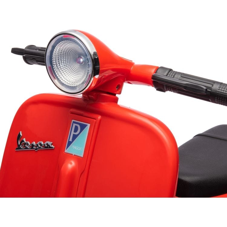 Freddo - 12V Vespa Electric Ride-On Scooter - Red - Outdoor