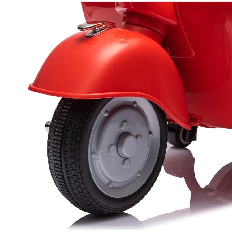 Freddo - 12V Vespa Electric Ride-On Scooter - Red - Outdoor