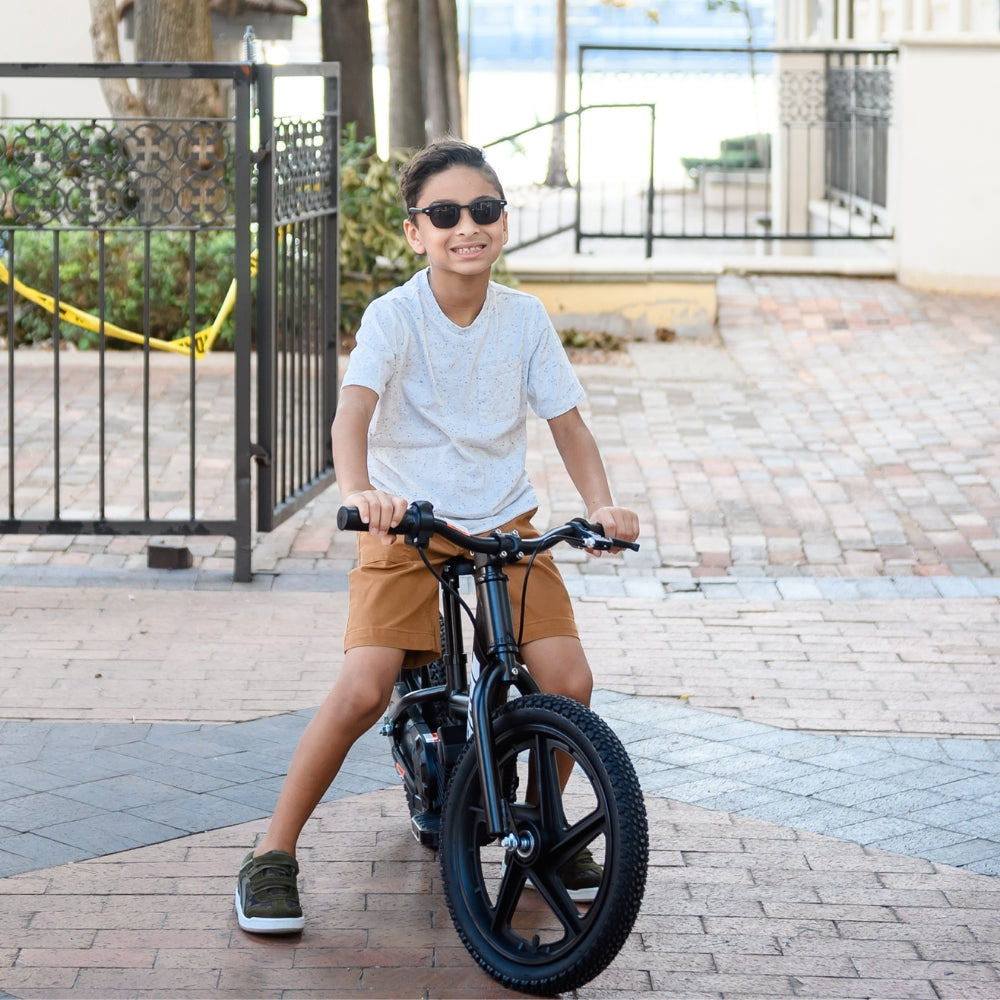 Best Ride on Cars - 16" Electric Bike - Black - Outdoor