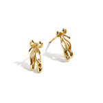 Minibar by BaubleBar - 18k Gold Ballet Delicate Stud Earrings - Trend Accessories