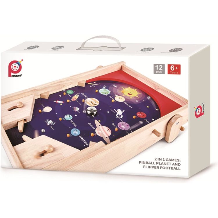 Hape - 2 in 1 Tabletop Game: Pinball & Soccer - Preschool