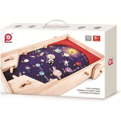 Hape - 2 in 1 Tabletop Game: Pinball & Soccer - Preschool