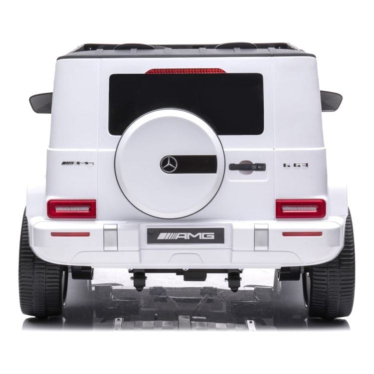 Freddo - 24V 4x4 Mercedes Benz G63 AMG 2 Seater Ride On Car - White - Outdoor