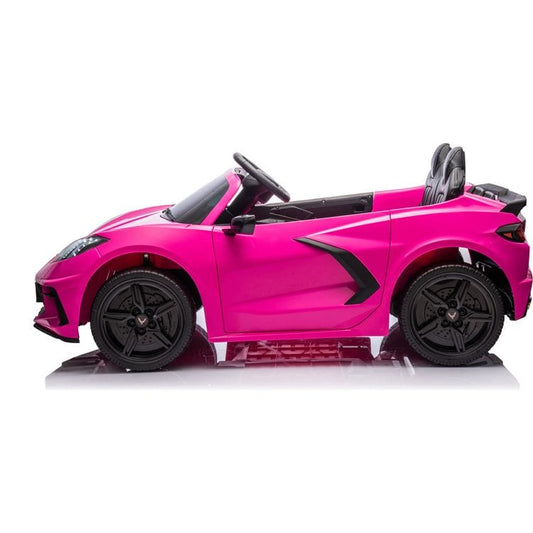 Freddo - 24V Corvette C8 2-Seater Ride On Car - Pink - Outdoor