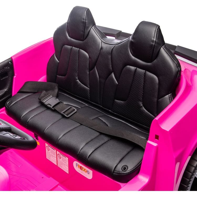 Freddo - 24V Corvette C8 2-Seater Ride On Car - Pink - Outdoor