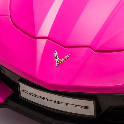 Freddo - 24V Corvette C8 2-Seater Ride On Car - Pink - Outdoor