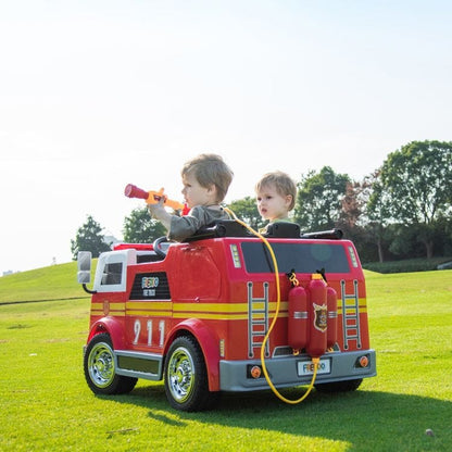 Freddo - 24V Freddo Fire Truck 2-Seater Ride on - Red - Outdoor