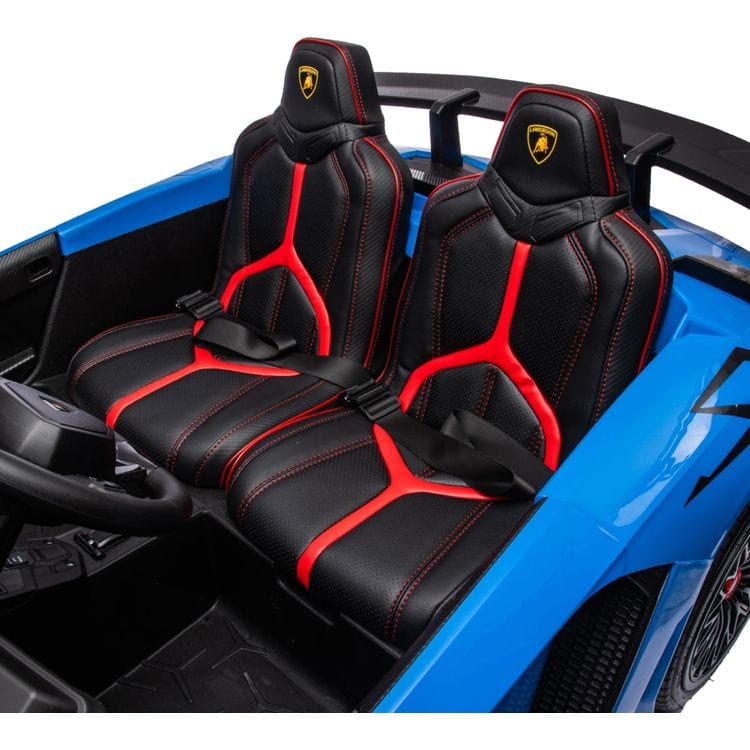 Freddo - 24V Lamborghini Aventador 2 Seater Ride on Car - Blue - Outdoor