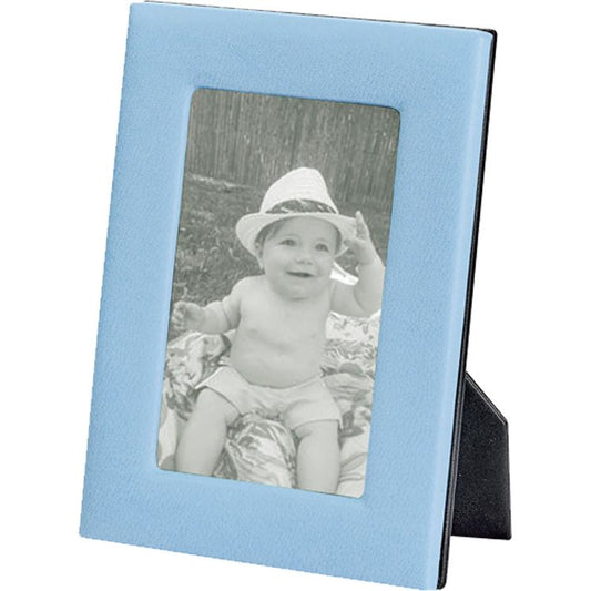 Graphic Image - 4" x 6" Leather Studio Frame - Light Blue - Trend Accessories