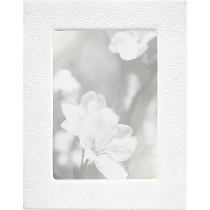 Graphic Image - 5" x 7" Leather Studio Frame - White - Trend Accessories