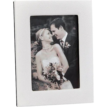 Graphic Image - 5" x 7" Leather Studio Frame - White - Trend Accessories