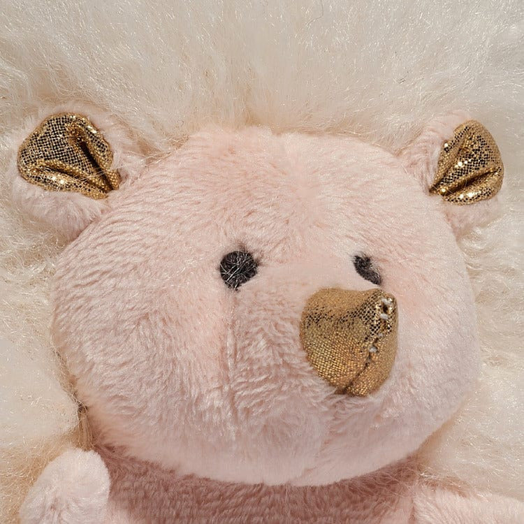 FAO Schwarz - 6" Sparklers Toy Plush Hedgehog - White Gold - Plush