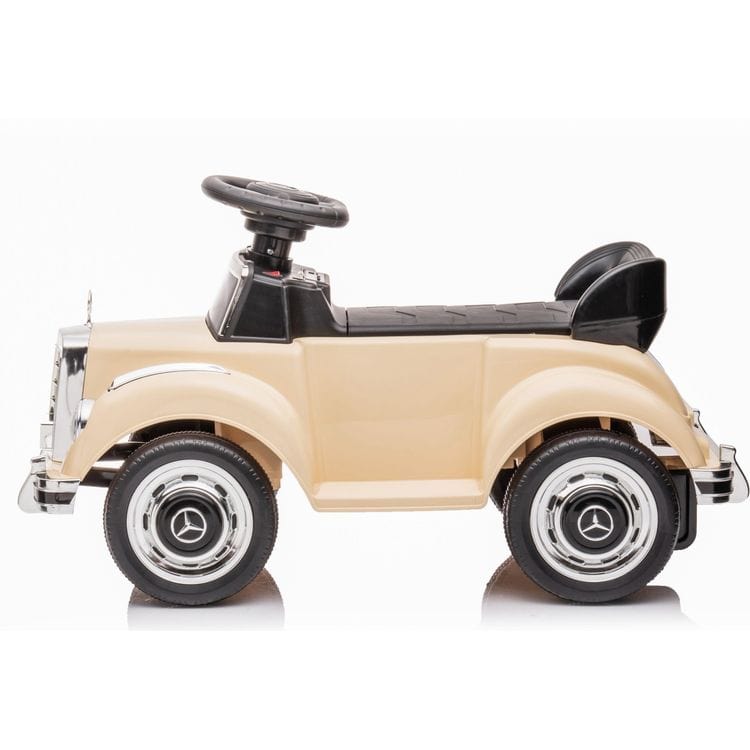 Freddo - 6V Mercedes Benz 300S 1-Seater Mini Ride On Car - Beige - Outdoor