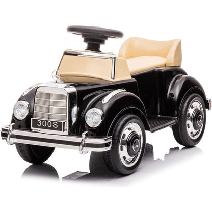 Freddo - 6V Mercedes Benz 300S 1-Seater Mini Ride On Car - Black - Outdoor