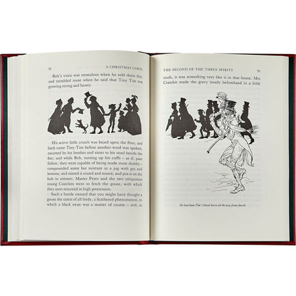 Graphic Image - A Christmas Carol Book in Red Bonded Leather - Books