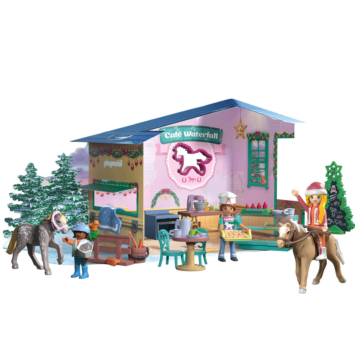 Playmobil - Advent Calendar: Christmas at the Rider Café - Preschool