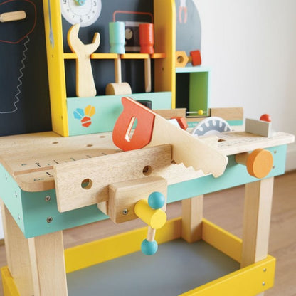 Le Toy Van - Alex’s Toy Work Bench with 11 Accessories - Preschool