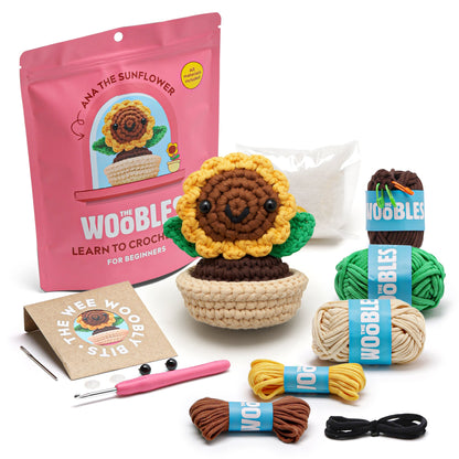 The Woobles - Ana the Sunflower Learn to Crochet Kit - Creativity