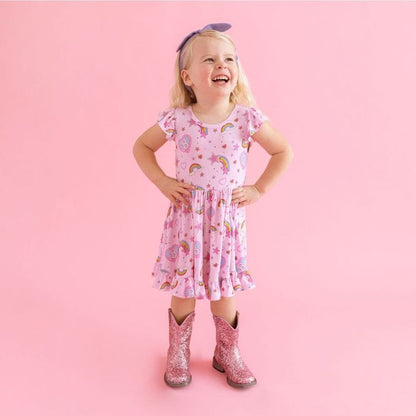Posh Peanut - Barbie Star Power - Cap Sleeve Ruffled Twirl Dress - World of Barbie