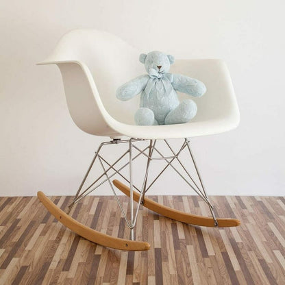 Rian Tricot - Blue Cable Knit Plush Teddy Bear - Plush