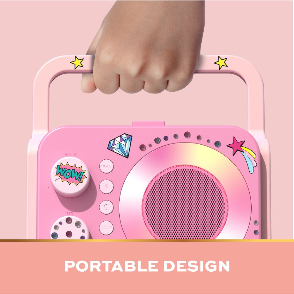 FAO Schwarz - Bluetooth Portable Karaoke Station with Microphone - Music