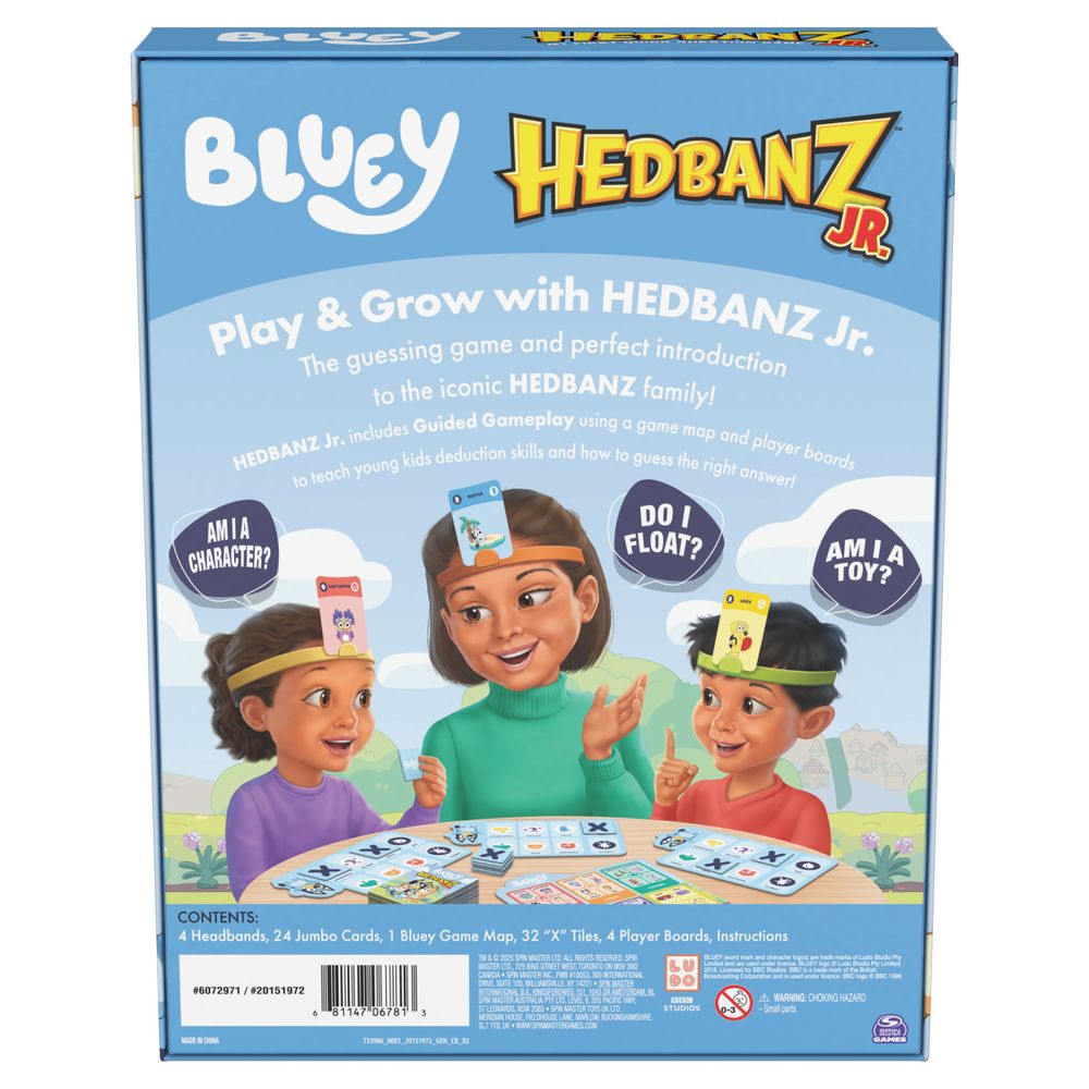 Bluey - Bluey Hedbanz Jr. Picture Guessing Card Game - World Of Bluey