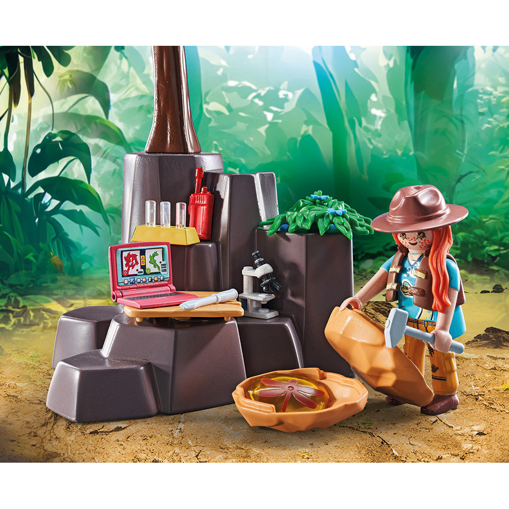 Playmobil - Brachiosaurus with Hovercraft Playset - Preschool