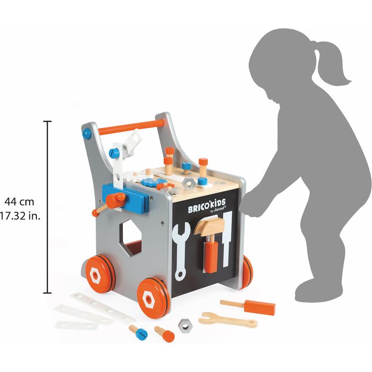 Janod - Brico'Kids Magnetic DIY Trolley - Preschool