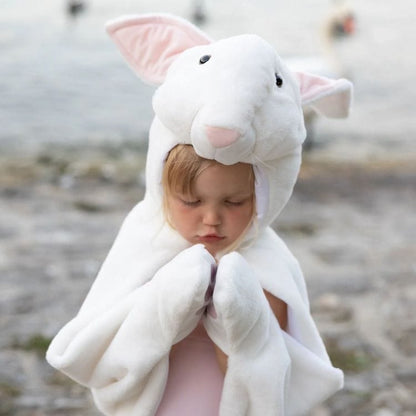 Great Pretenders - Bunny Cuddle Cape - Size 4-6 Years - Dress up