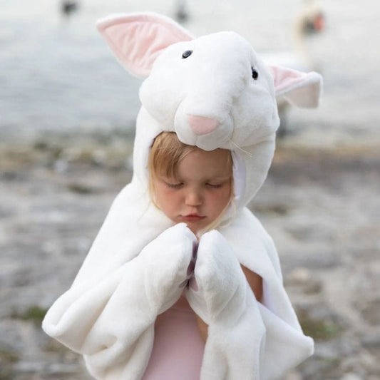 Great Pretenders - Bunny Cuddle Cape - Size 4-6 Years - Dress up