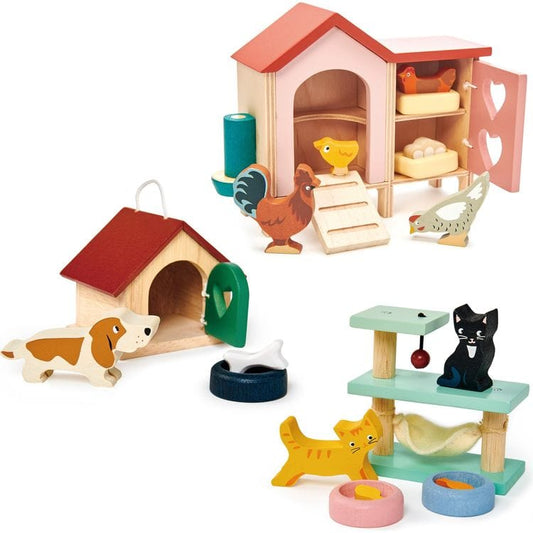 Tender Leaf Toys - Care for a Pet Wooden Collection Bundle - Preschool