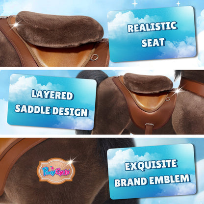 PonyCycle, Inc. - Chocolate Brown Horse Model Y Ride on Toy - 3-4 Years - Outdoor