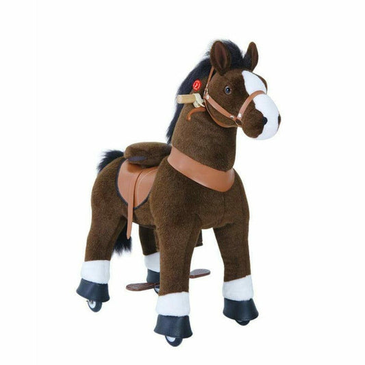 PonyCycle, Inc. - Chocolate Brown Model U Ride-On Horse - 4-7 Years - Plush