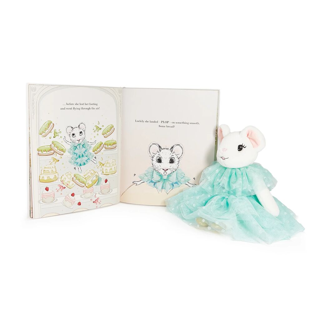 Claris - The Chicest Mouse in Paris™ - Claris The Mouse: Dazzling Diamond Egg & Turquoise Plush Book Bundle - Infants
