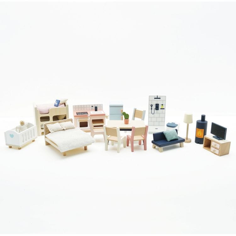 Le Toy Van - Complete Dollhouse Furniture Set - Dolls