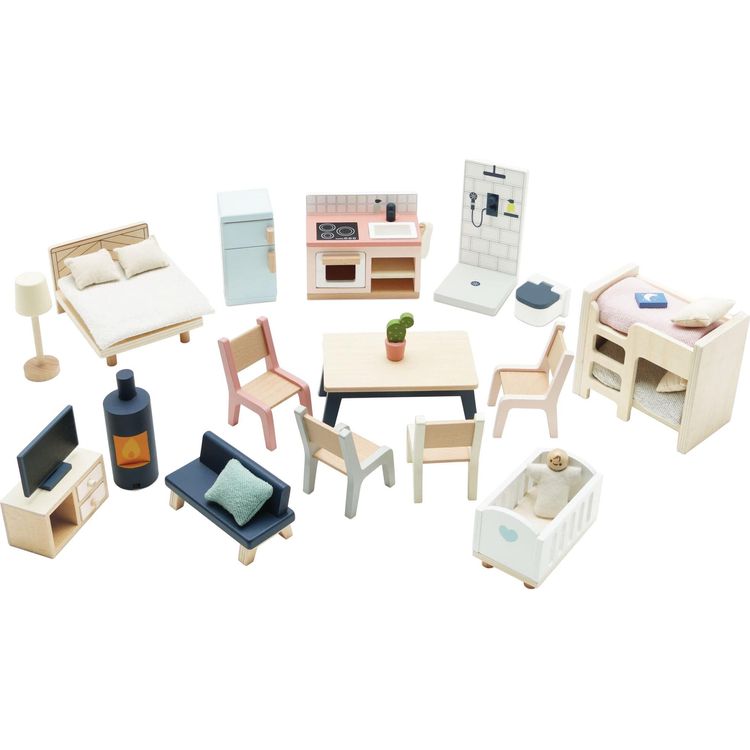Le Toy Van - Complete Dollhouse Furniture Set - Dolls