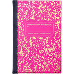 Graphic Image - Composition Notebook in Neon Pink/Gold Leather - Books