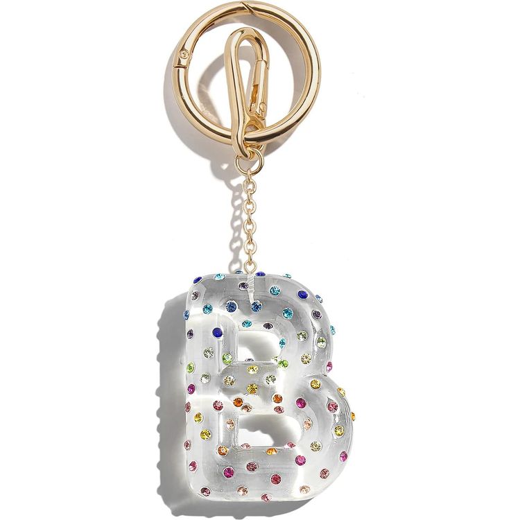 Minibar by BaubleBar - Confetti Initial Bag Charm - B - Trend Accessories