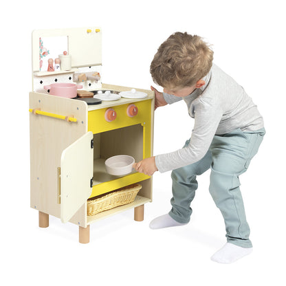 Janod - Cottage Chic Compact Cooker Kitchen - Preschool