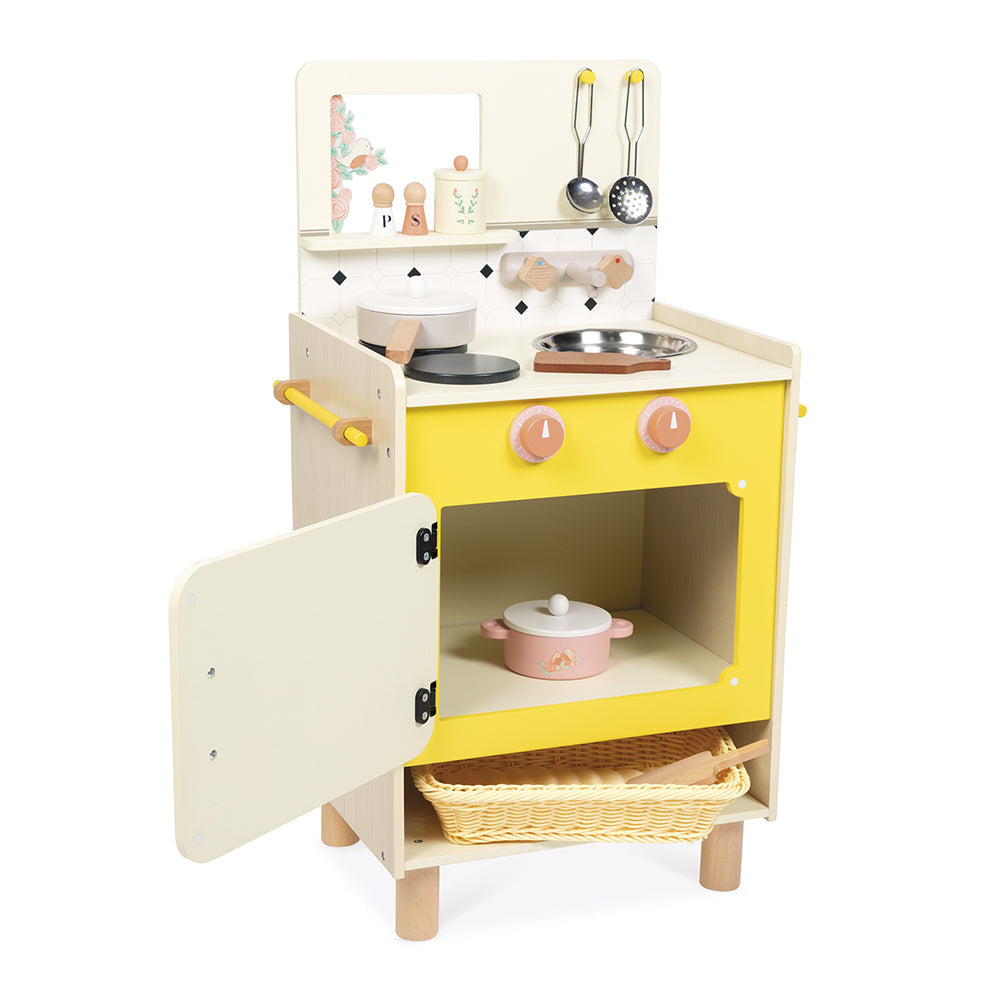 Janod - Cottage Chic Compact Cooker Kitchen - Preschool