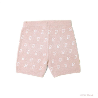 Barefoot Dreams - CozyChic Ultra Lite® Barbie™ Monogram Biker Short - Size 6-7 - World of Barbie
