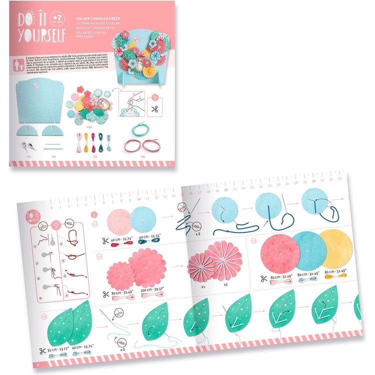 Djeco - DIY Flora Necklace Craft Kit - Creativity