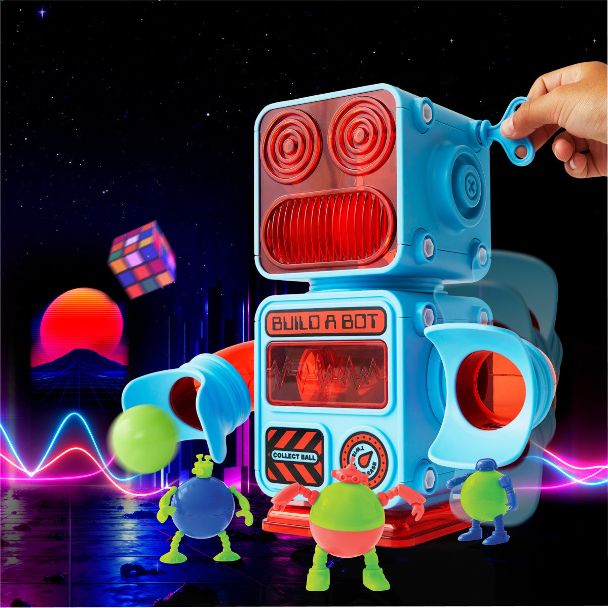 Discovery - DIY Prize-Pod Robot 52-Piece Retro Vending Machine Build Kit - STEM